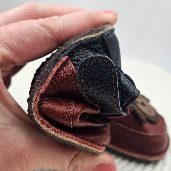 Pantofi barefoot copii, primii pasi, piele naturala, talpa flexibila, leu_RO-16-3-18_Pebebe