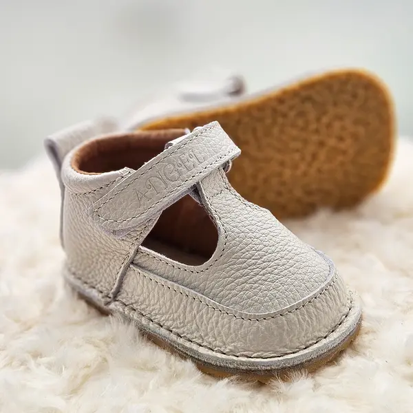 Pantofi barefoot fete, talpa flexibila, decupati, crem, Bamby_RO-501-1-22_Pebebe