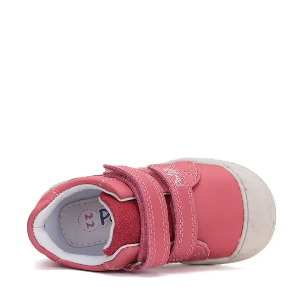 Pantofi copii cu supinatie, piele naturala, talpa ferma, roz inchis, Ponte20_DA03-5-1473-27_Pebebe