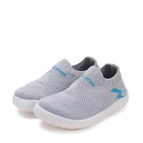 Pantofi copii D.D Step, material textil, talpa flexibila, gri deschis_F093-51209A-27_Pebebe