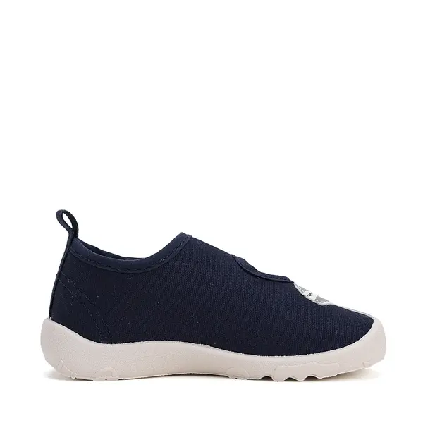Pantofi copii de interior, barefoot, material textil, decupati, talpa flexibila, negru, D.D Step_C086-51628AM-30_Pebebe
