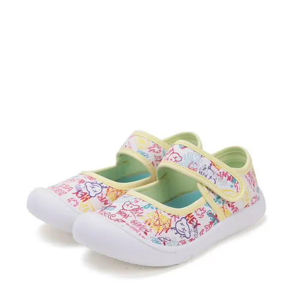 Espadrile copii din material textil, decupati, talpa flexibila, alb, D.D Step_C100-51511A-27_Pebebe