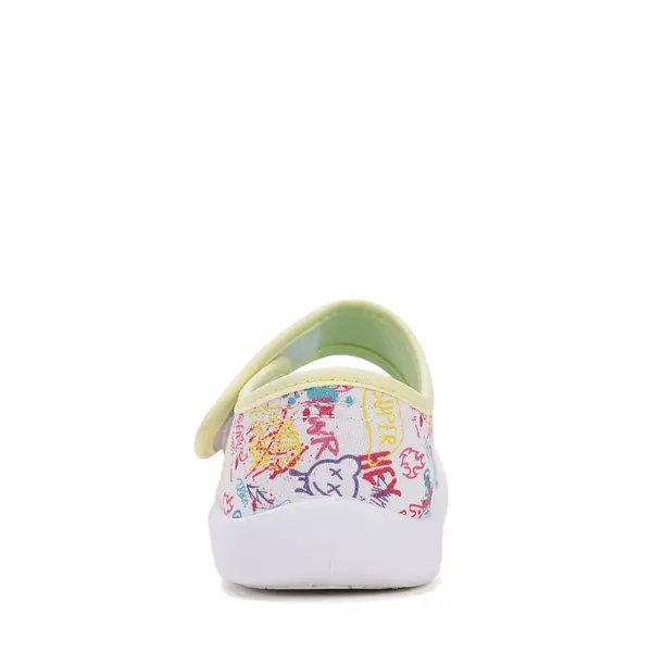 Espadrile copii din material textil, decupati, talpa flexibila, alb, D.D Step_C100-51511A-27_Pebebe