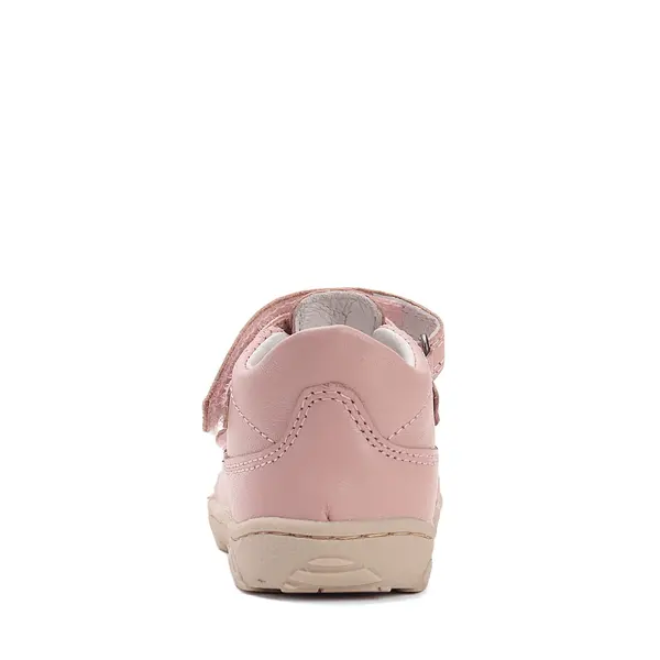 Pantofi D.D.Step copii, barefoot, piele naturala, decupati, primii pași, roz_H077-51734AM-31_Pebebe
