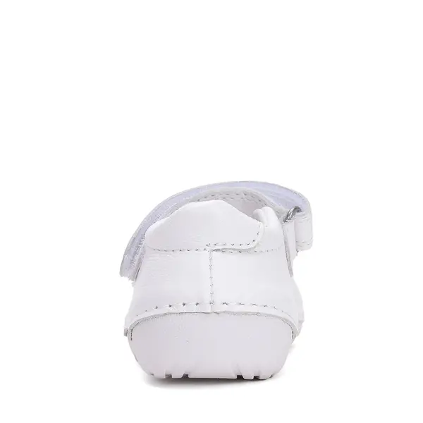 Pantofi fete, piele naturala, decupati, primii pași, alb, D.D. Step_H015-51291C-24_Pebebe