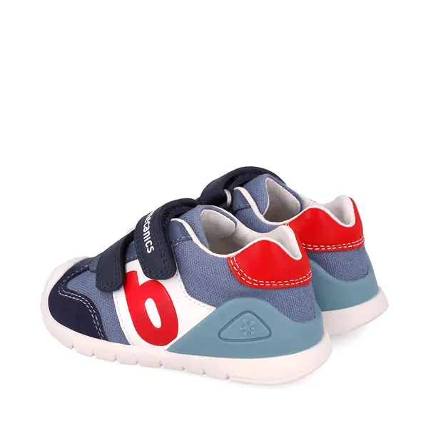 Pantofi Biomecanics baieti, piele naturala si material textil, Biogateo Casual, bleumarin_252119-A556-18_Pebebe