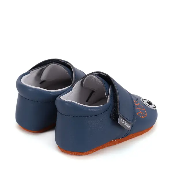 Pantofi primii pasi, interior, piele naturala, bleumarin, minge, D.D. Step_K1596-51110-18/19_Pebebe