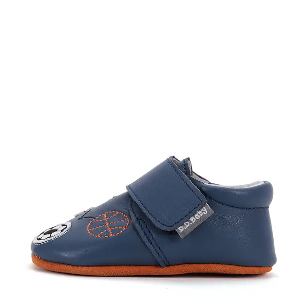 Pantofi primii pasi, interior, piele naturala, bleumarin, minge, D.D. Step_K1596-51110-18/19_Pebebe