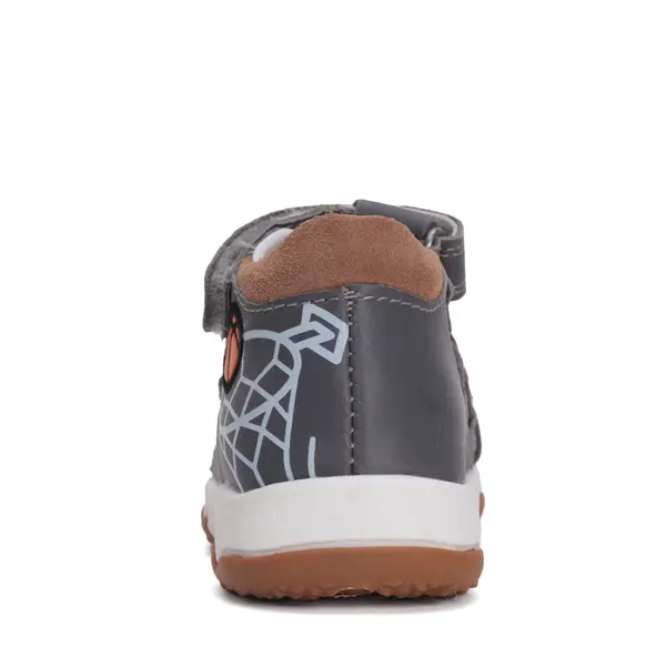 Sandale baieti, piele naturala, gri, basketball, D.D. Step_G064-51470B-20_Pebebe