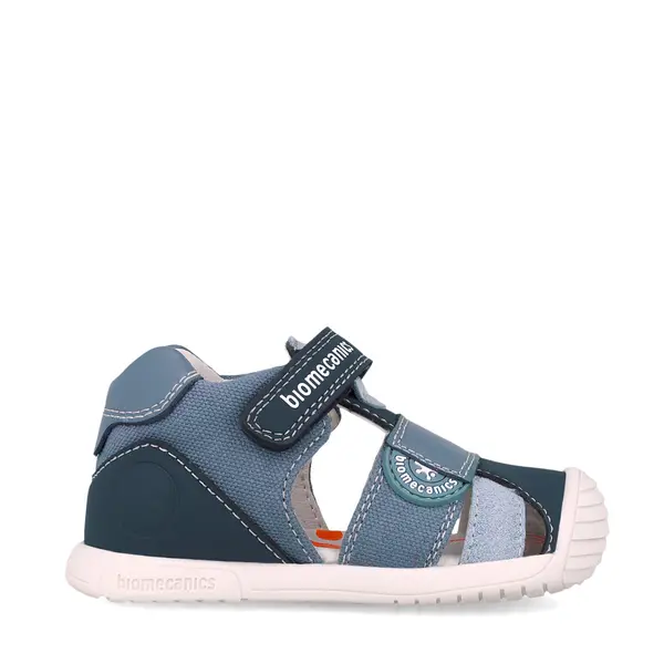Sandale Biomecanics baieti, talpa flexibila, protectie degete, Biogateo Casual, albastru_252127-A631-19_Pebebe