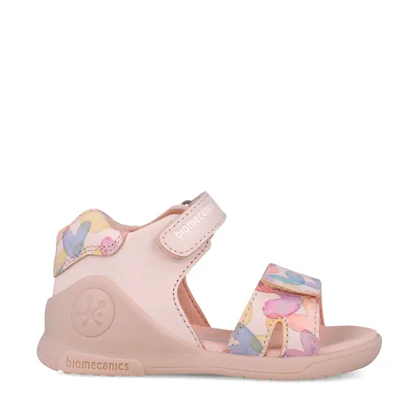 Sandale fete, piele naturala, talpa flexibila, Biogateo Open, roz, Biomecanics_252141-A779-25_Pebebe