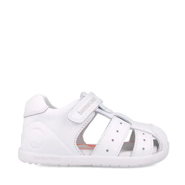 Sandale Biomecanics copii, talpa flexibila, protectie degete, Biomecanics Wider, Alb_252164-A050-26_Pebebe