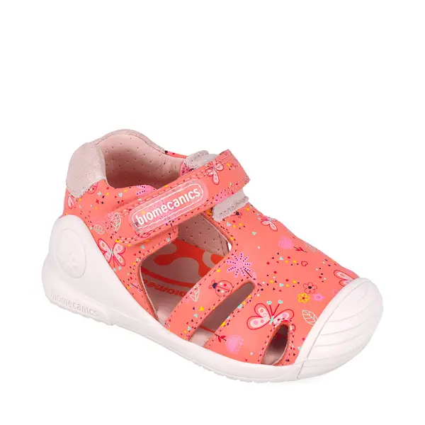 Sandale Biomecanics fete, piele naturala, talpa flexibila, protectie degete, Biogate Casual, roz_252101-A833-20_Pebebe