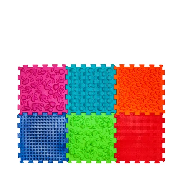 Covoraș ortopedic pentru masaj Puzzle "Mix" 6 elemente_4820264130048_Pebebe
