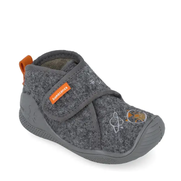 Pantofi Biomecanics baieti, material textil, sustinere calcai, Biohome, gri inchis_251144-B168-19_Pebebe