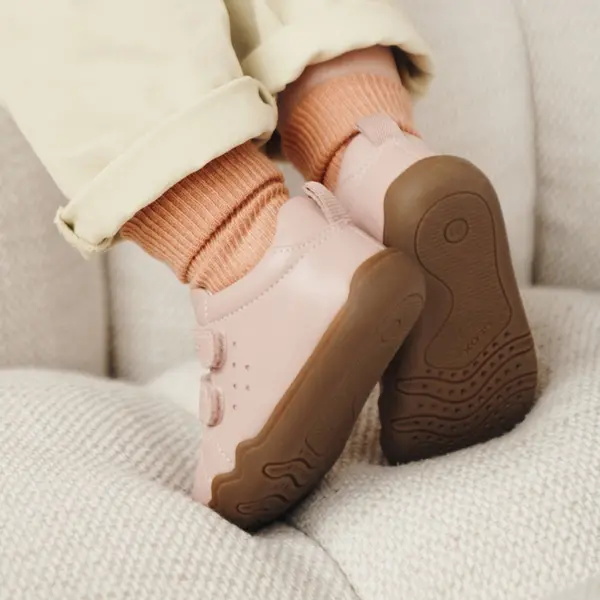 Pantofi Geox fete, Barefoot, piele naturala, Steppieup, roz_B4663A-00085-C8014-25_Pebebe