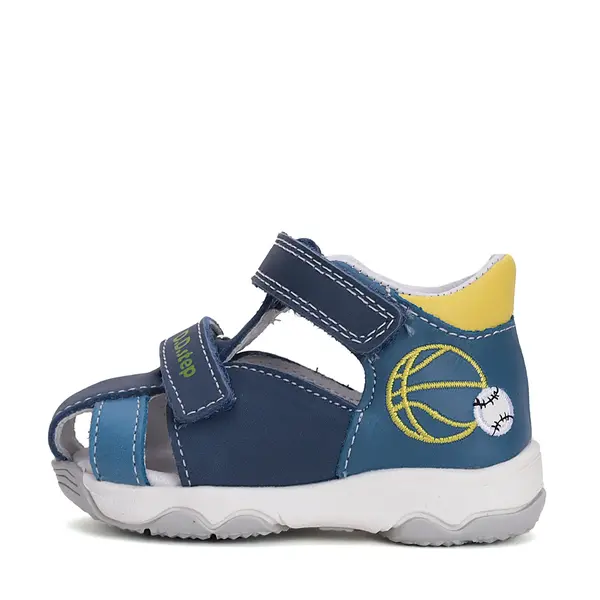 Sandale D.D. Step baieti, piele naturala, bleumarin, basketball, D.D. Step_G064-51611-25_Pebebe