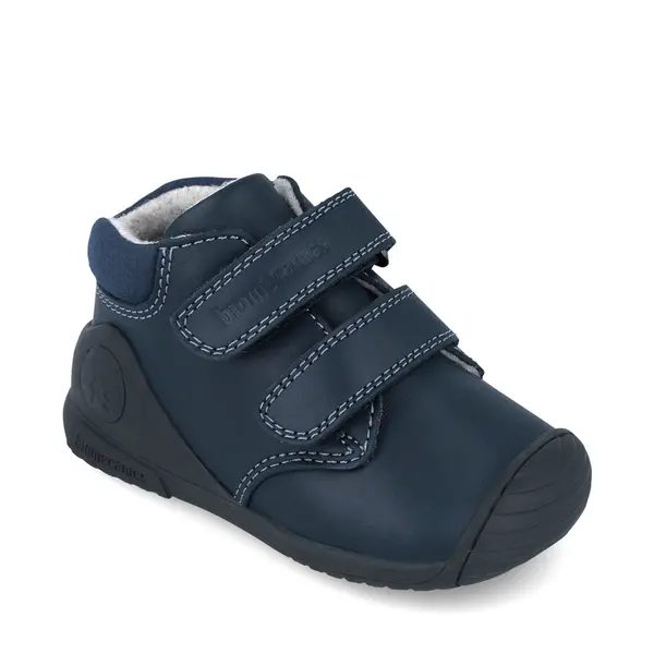 Ghete Biomecanics Baieti, piele naturala, primii pași, captuseala lana naturala, BioGateo, culoare bleumarin_251133-A183FB-18_Pebebe