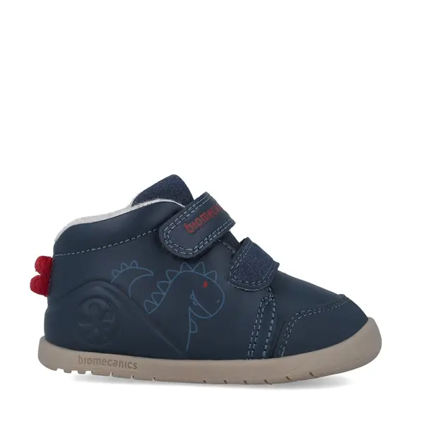 Ghete Biomecanics Wider baieti, piele naturala, primii pași, captuseala lana naturala, BioGateo, bleumarin, dinozaur_251162-A183FB-19_Pebebe