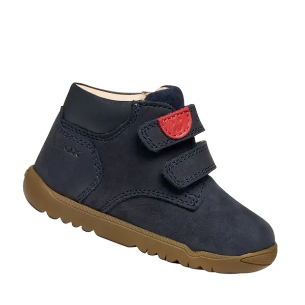 Ghete Geox baieti, piele naturala, talpa felexibila, Macchia, bleumarin_B164NC-03285-C4064-25_Pebebe