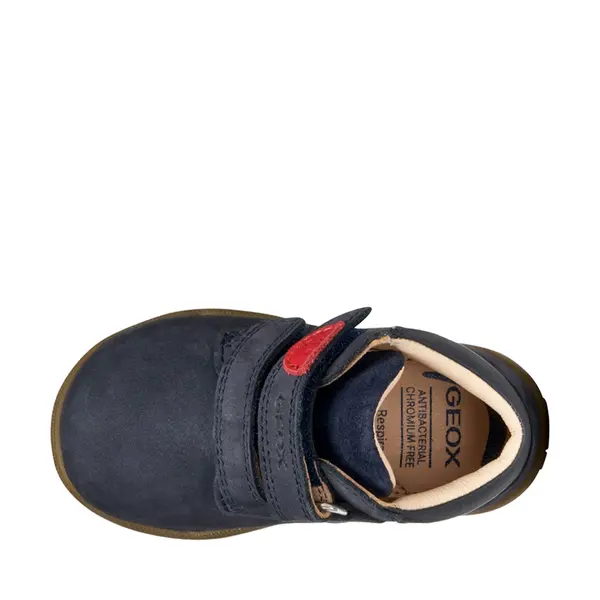 Ghete Geox baieti, piele naturala, talpa felexibila, Macchia, bleumarin_B164NC-03285-C4064-25_Pebebe