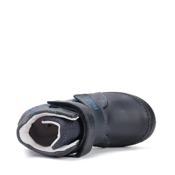 Ghete Ponte20 baieti, piele naturala, cu supinatie, captuseala din piele, bleumarin_DA06-5-2366AM-29_Pebebe