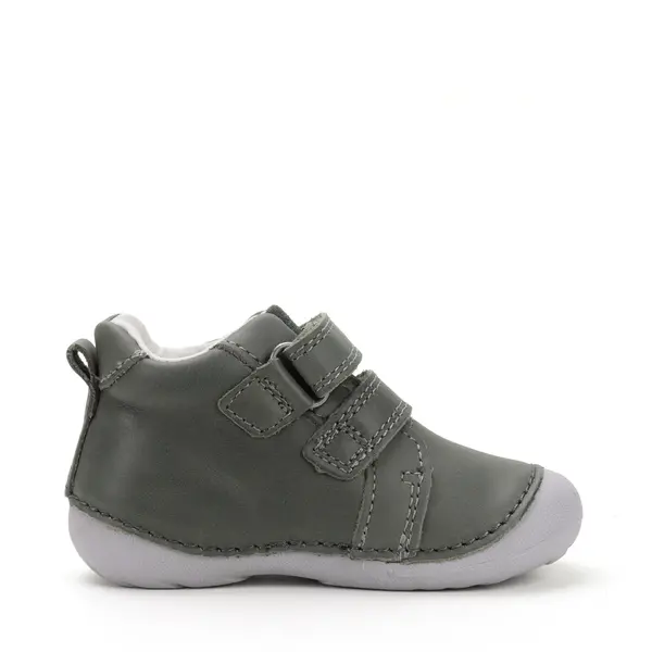 Pantofi D.D. Step baieti, primii pasi, piele naturala, talpa flexibila, khaki, girafa_S015-52874-24_Pebebe