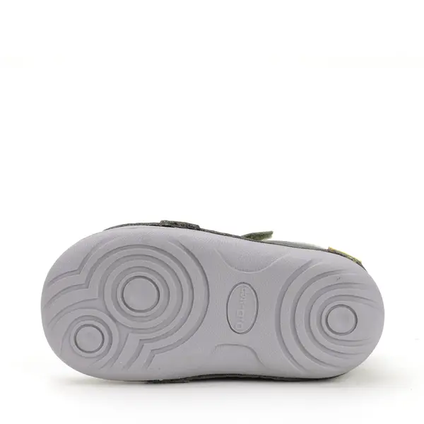 Pantofi D.D. Step baieti, primii pasi, piele naturala, talpa flexibila, khaki, girafa_S015-52874-24_Pebebe