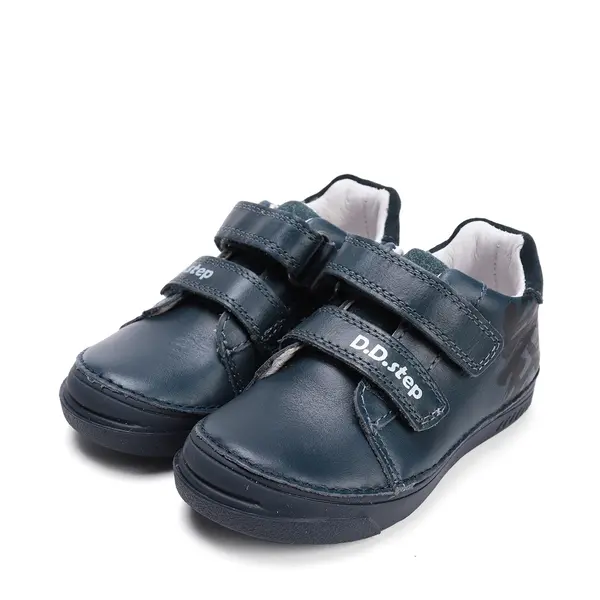 Pantofi sport D.D Step baieti, piele naturala, bleumarin_S040-52938M-29_Pebebe