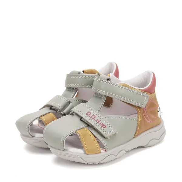 Sandale D.D. Step baieti, piele naturala, maro, basketball, D.D. Step_G064-51611B-25_Pebebe