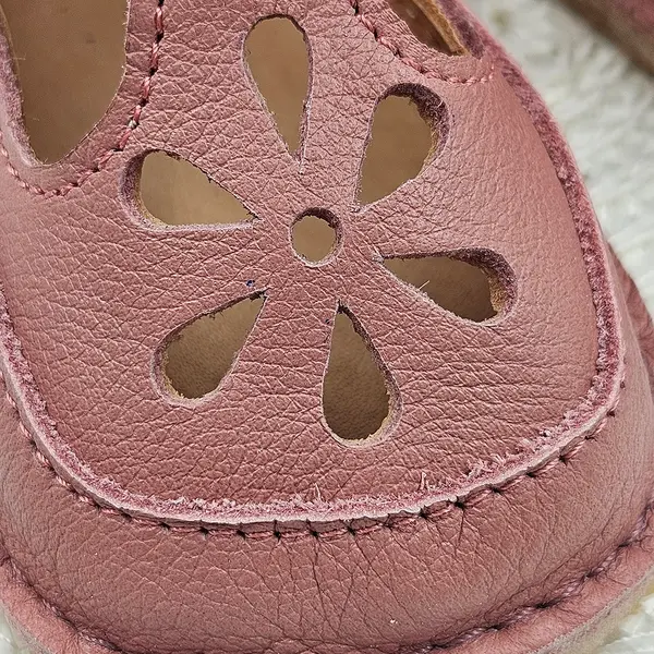 Sandale barefoot copii, piele naturala, primii pasi, talpa flexibila, roz pudra_RO-502-4-22_Pebebe
