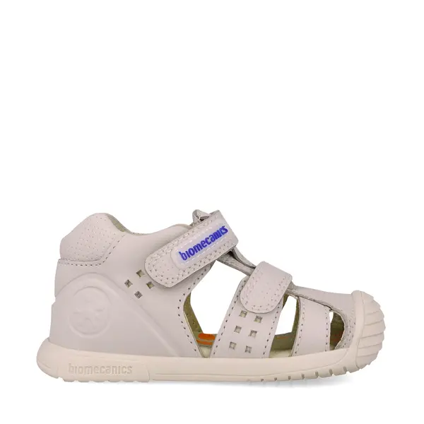 Sandale Biomecanics baieti, piele naturala, talpa flexibila, protectie degete, Biogateo Casual, bej_252124-B695-18_Pebebe