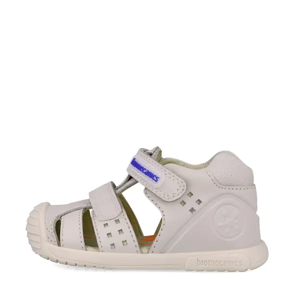 Sandale Biomecanics baieti, piele naturala, talpa flexibila, protectie degete, Biogateo Casual, bej_252124-B695-18_Pebebe