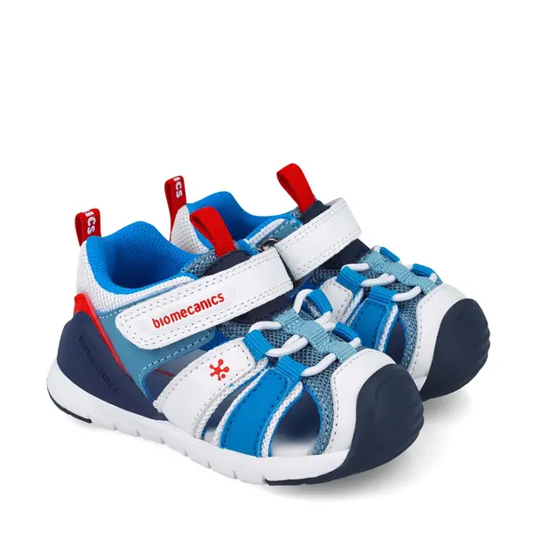 Sandale Biomecanics baieti, talpa flexibila, protectie degete, Biogateo Casual, albastru_252135-B057-19_Pebebe
