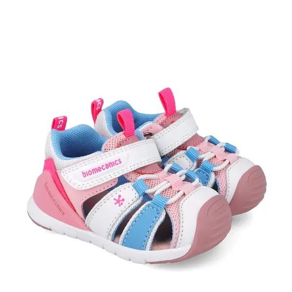 Sandale Biomecanics fete, talpa flexibila, protectie degete, Biogateo Casual, roz_252135-D113-21_Pebebe