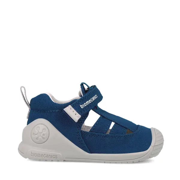 Sandale Biomecanics copii, material textil, talpa flexibila, protectie degete, Biogateo Canvas, bleumarin_252174-A089-18_Pebebe