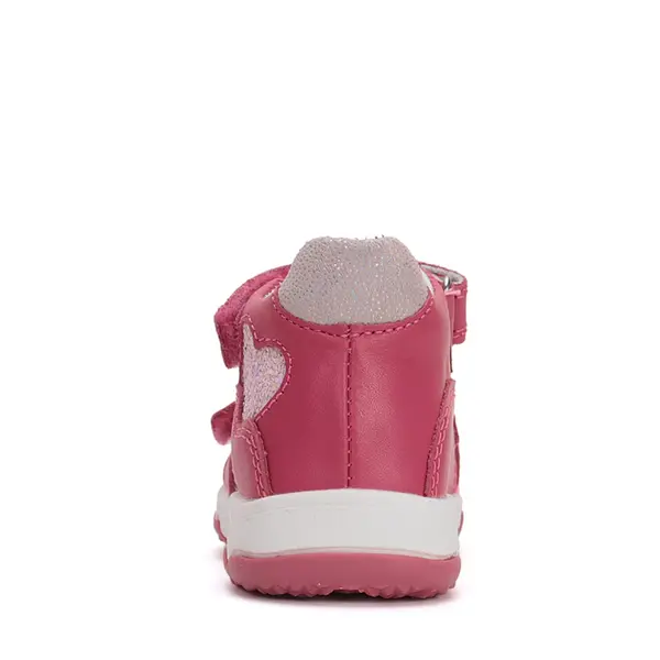 Sandale fete, piele naturala, roz, inimioare, D.D. Step_G064-51872M-29_Pebebe