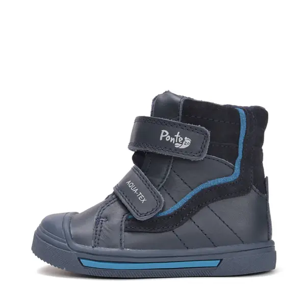 Ghete cu supinatie Ponte20 baieti, impermeabile, piele naturala, captuseala textila, bleumarin_DA06-5-2883-22_Pebebe