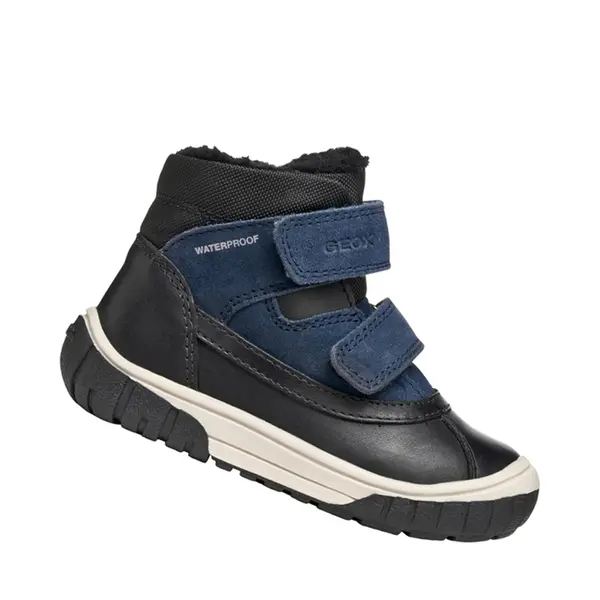 Ghete impermeabile Geox baieti, captuseala din lana si brant termic, bleumarin cu negru, Omar_B462DC-04322-C4429-21_Pebebe