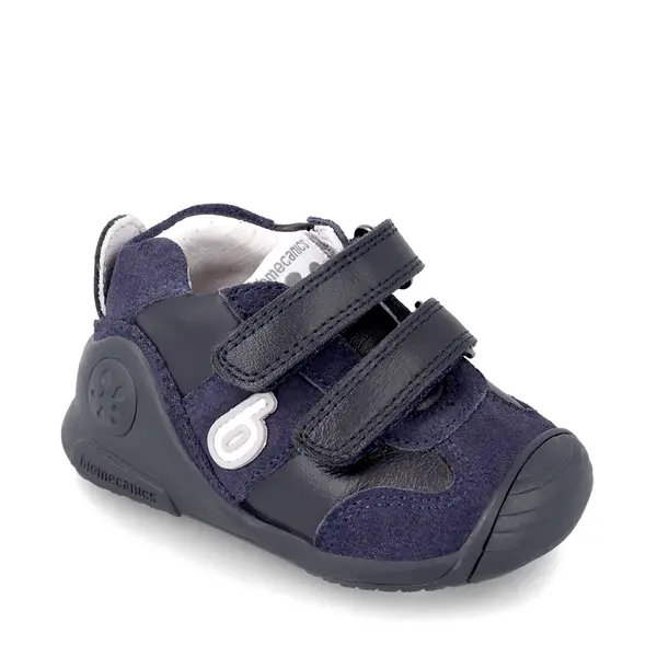 Pantofi copii, piele naturala, Biogateo Sport, bleumarin, Biomecanics_221002-A089-18_Pebebe