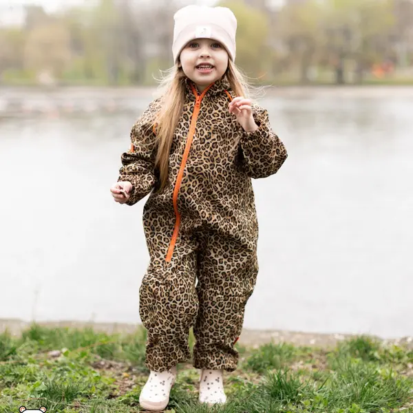 Salopeta softshell animal print, copii – impermeabila, rezistentă la vant | YLIR_5000219000162_Pebebe