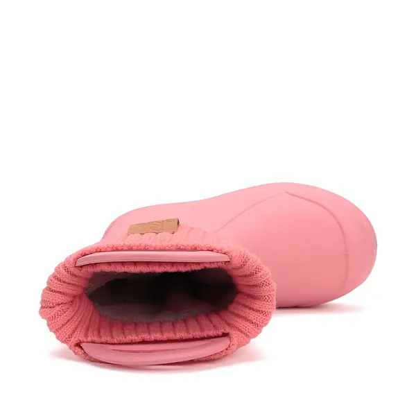 Cizme de ploaie pentru fete, roz, din cauciuc cu interior textil detașabil, brant termic – D.D.Step_I106-52697-26/27_Pebebe
