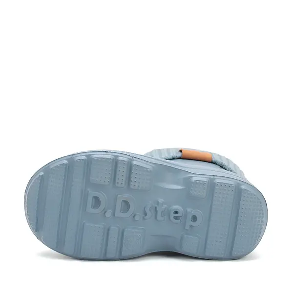 Cizme de ploaie pentru copii, albastru fume, din cauciuc cu interior textil detașabil – D.D.Step_I106-52859-30/31_Pebebe