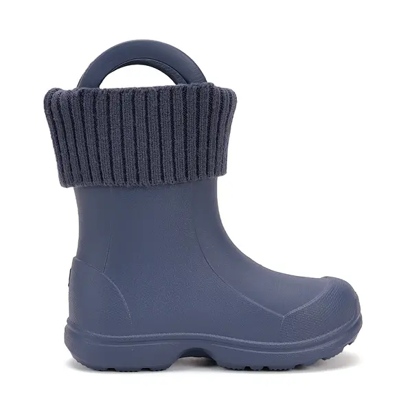 Cizme de ploaie pentru copii, bleumarin, din cauciuc cu interior textil detașabil – D.D.Step_I106-52820-30/31_Pebebe