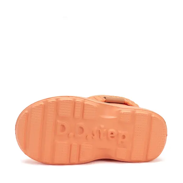 Cizme de ploaie pentru copii, portocaliu, din cauciuc cu interior textil detașabil – D.D.Step_I106-52225-26/27_Pebebe