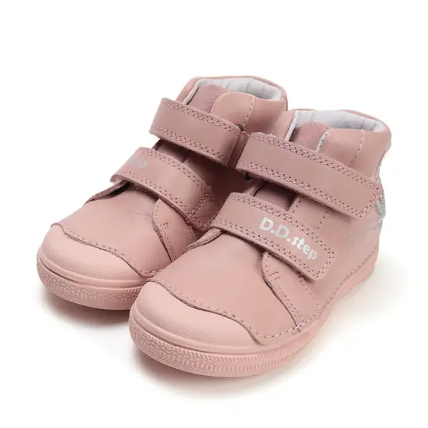 Ghete D.D Step fete, piele naturala, protectie degete, roz_A049-52135M-29_Pebebe