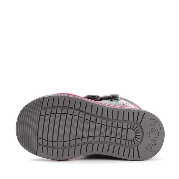 Ghete cu supinatie pentru copii, piele naturala, talpa ferma, captuseala blana ecologica, gri, Ponte20_DA07-5-2491C-22_Pebebe