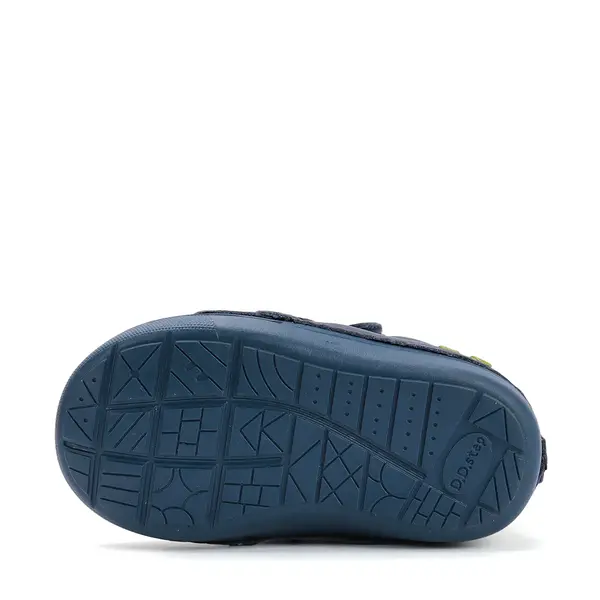 Ghete D.D.Step baieti, piele naturala, imblanite, albastru, dinozaur_W066-52525A-20_Pebebe