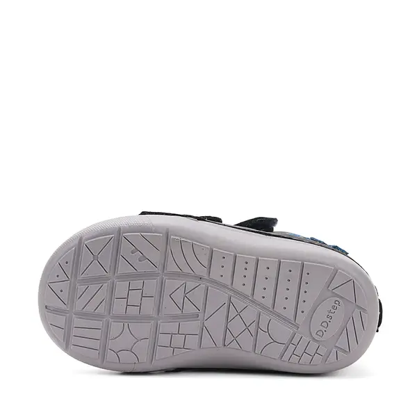 Ghete D.D.Step baieti, piele naturala, imblanite, bleumarin, dinozaur_W066-52525-20_Pebebe