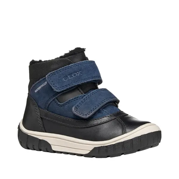 Ghete impermeabile Geox baieti, captuseala din lana si brant termic, bleumarin cu negru, Omar_B462DC-04322-C4429-21_Pebebe